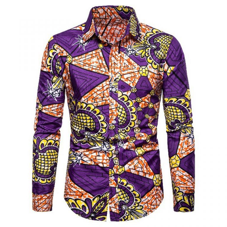 Nana Wax Print Cotton Dress Shirts – Orevaa African Clothing